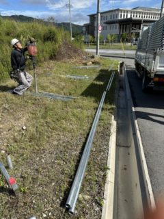 宇治田原　空き地フェンス工事
