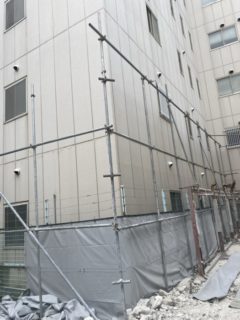 寝屋川市　解体足場工事